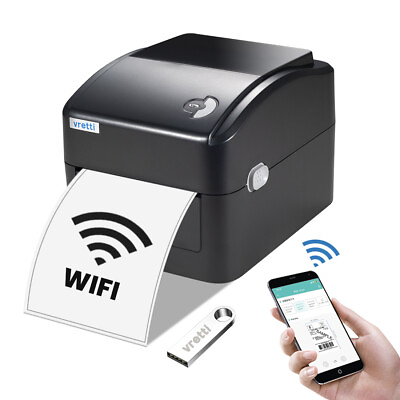 #ad VRETTI Wireless Wifi Thermal Shipping Label Printer 4x6 For UPSAmazonEtsyeBay $75.88
