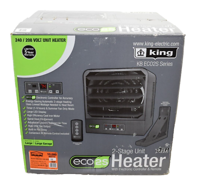 #ad King Electric Garage Heater 34100 BTU 10000 Watts Model# KB2410 1 B2 ECO $1049.95