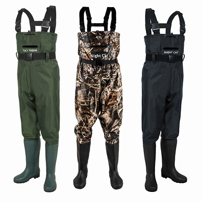 #ad Nylon Hunting Waders Waterproof Chest Bootfoot Insulated Fishing Waders Hot $49.98