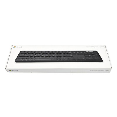 #ad MICROSOFT Wireless Bluetooth Keyboard QSZ 00001 Model 1898 Black Slim $18.39