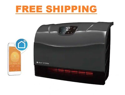 #ad Phoenix Infrared Portable Floor to Wall Unit 1500 Watt Wi Fi Smart Heater Grey $142.94