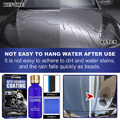 #ad 10H Anti scratch Car Liquid Ceramic Coat Super Hydrophobic Glass Coating Polish $4.99