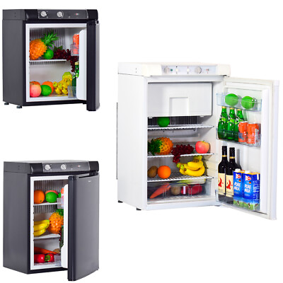 #ad Propane Gas Fridge Freezer 12V 110V LPG Refrigerator Camping Truck Cooler $369.00