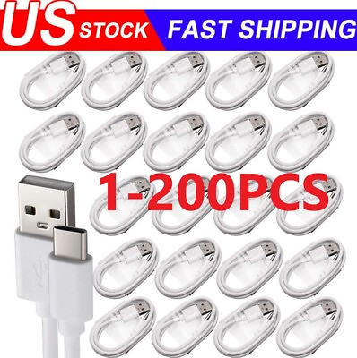 #ad #ad USB Type C Data Cable 5A Fast Charging USB A to USB C Charger lot Cord For Phone $124.49