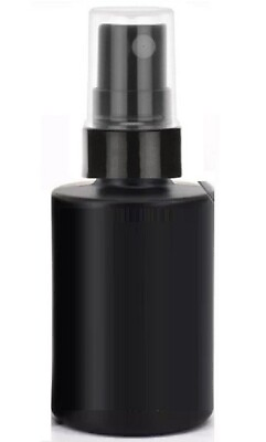 #ad 1 Oz Black Cylinder Glass Bottle with with Black Sprayers Set of 120 $115.99