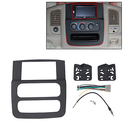 #ad Stereo Radio Double Din Install Dash Kit Fits 2002 2005 DODGE RAM 1500 2500 3500 $19.24