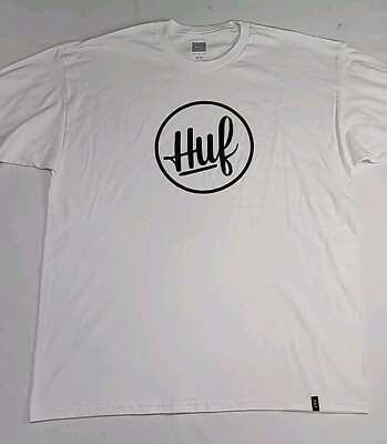 #ad Huf Worlwide Logo T Tee Shirt Tag Mens Size XL Nwot Skateboard Street Wear $23.88