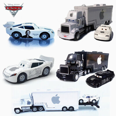 #ad Disney Pixar Cars No.84 White Apple Racers Pickup Mack Truck Kids Toys Xmas Gift $14.59