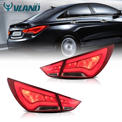 #ad 2x Tail Lights For 2011 2014 Hyundai Sonata LED Brake Assembly Rear Lamps VLAND $169.99