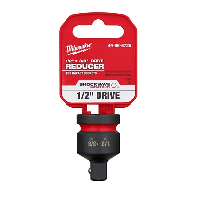 #ad Milwaukee 49 66 6725 SHOCKWAVE Impact Duty™ 1 2quot; Drive 3 8quot; Drive Reducer $13.78