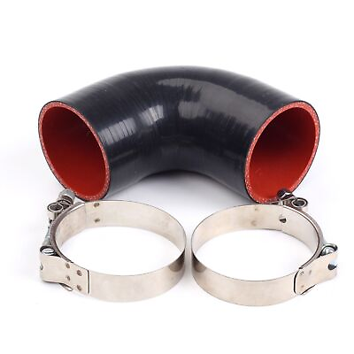 #ad 2.75quot; 90 ELBOW TURBO INTERCOOLER INTAKE SILICONE COUPLER HOSE 70MM2xT CLAMPS $11.99