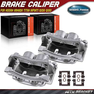 #ad 2x Brake Calipers for Infiniti QX56 QX80 Nissan Titan V8 5.6L Front Left amp; Right $140.78