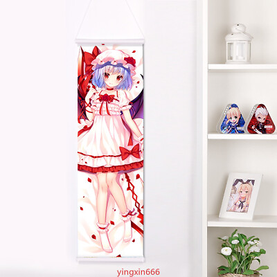 #ad Remilia Scarlet Anime TouHou Project Poster 150*50cm Wall Scroll Decor Gift $25.99
