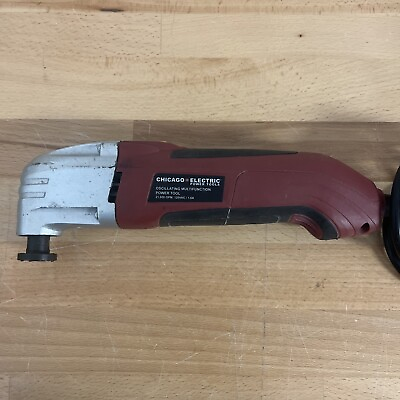 #ad Chicago Electric 62866 Oscillating Multifunction Power Tool 120V 1.6A Working $19.99