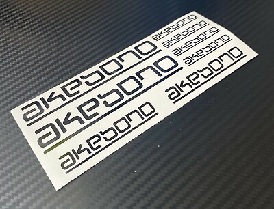 #ad 8 AKEBONO Brake Caliper Logo Vinyl Decals Stickers Heat Resistant $5.99