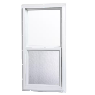 #ad Single Hung Vinyl Window White Standard Frame Hardware Included 18 X 36 In. $185.00