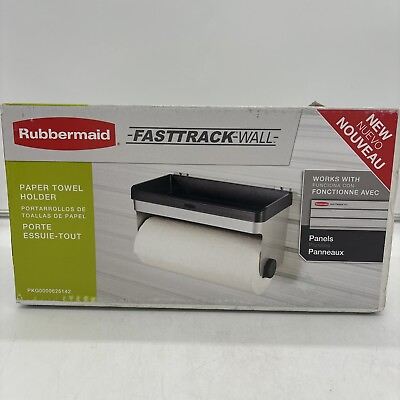 #ad Rubbermaid FastTrack Garage Wall Storage Slat Panel System Paper Towel Holder $30.00