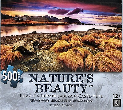#ad Natures Beauty Vestvagoy Island Water Scenery 500 Piece Jigsaw Puzzle Norway $12.75