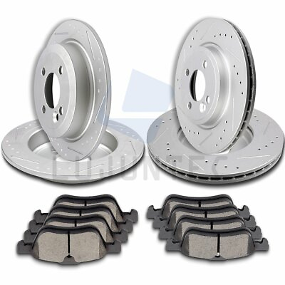 #ad Front Rear Ceramic Pads And Rotors Brake For 2002 2003 2004 2006 Mini Cooper $125.25