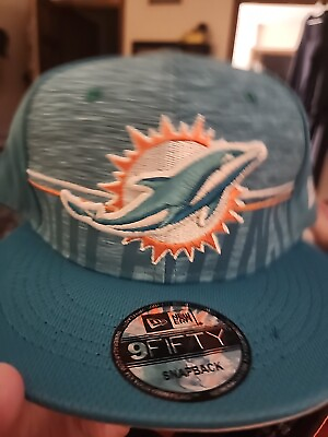 #ad Miami Dolphins New Era 9FIFTY Men#x27;s One Size Turquoise NWT H9 Excellent $34.99