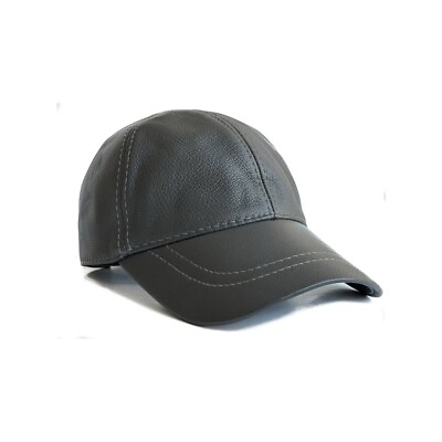 #ad Leather Cap 100 % Genuine Real Lambskin Leather Unisex Baseball Cap Hat $24.99
