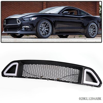 #ad Front Upper Mesh Grille W DRL LED Light Fit For Ford Mustang 2015 2016 2017 $41.60