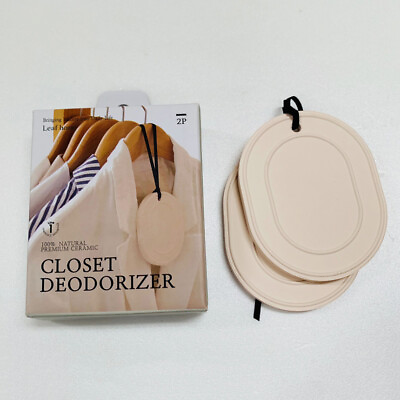 Natural Ceramic for Hanger 2 Pack Non Scents Odor Eliminator Deodorizer $27.99