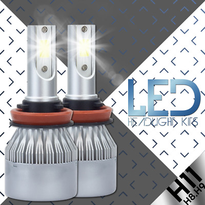 #ad NEW 2x H8 H9 H11 H16 10000K Deep Blue 100W LED CREE Headlight Bulb Kit Fog Light $15.98