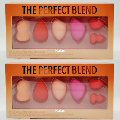 #ad Lot Of 2 The Perfect Blend Makeup Sponge Gift Set Essential Beauty Blenders 6 Pc $17.99