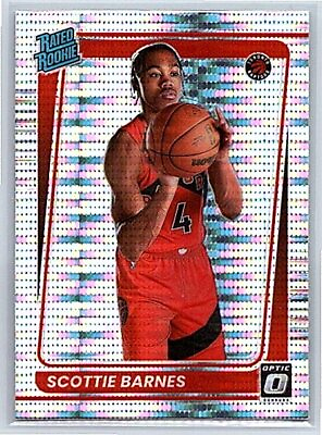 #ad SCOTTIE BARNES 2021 22 Optic Rated Rookie SILVER PULSAR PRIZM #186 $4.99