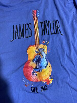 #ad James Taylor 2022 Tour Shirt Short Sleeve Purple Unisex Size S 5XL $19.99