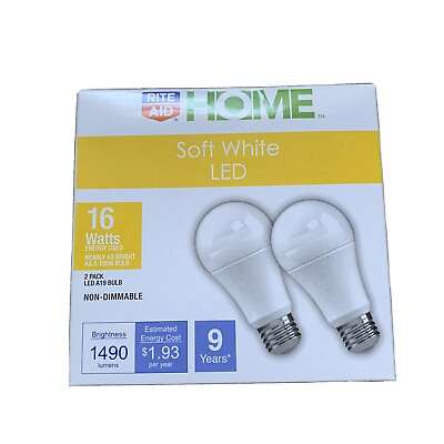 #ad Soft White LED Light Bulbs $13.00