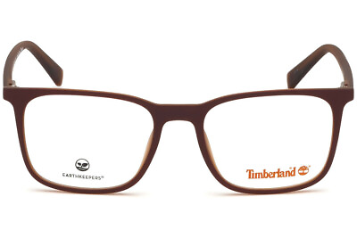 #ad Timberland TB1608 070 Matte Red Wide Men Plastic Eyeglasses Frame 56 18 150 RX $107.60