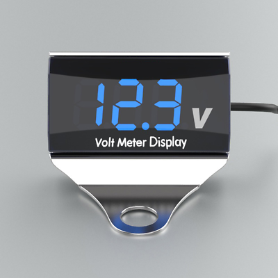 #ad DC 12V Motorcycle Blue LED Digital Volt Meter Car Voltage Marine Gauge USA S5I0 $8.97