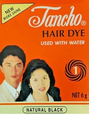 #ad Tancho Hair Dye Powder Natural Black 6 Gram $5.80