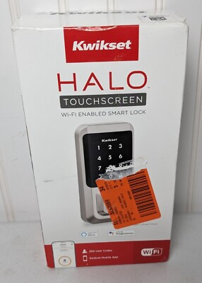 #ad Kwikset 99390 001 Halo Wi Fi Smart Touchscreen Electronic Deadbolt Satin Nickel $123.49