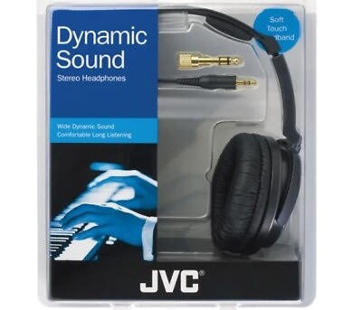 #ad New JVC Over Ear Noise Cancelling Black Stereo HA RX500 Full Size Headphones $46.00