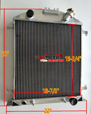 #ad 3 Row Aluminum Radiator for 1928 1929 Ford Model A W Chevy 350 V8 Engine AT $277.00