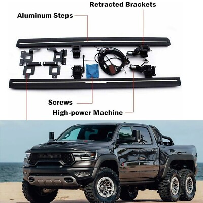 #ad 2Pcs Fits for RAM 1500 2019 2024 Deployable Electric Running Boards side step $1099.00