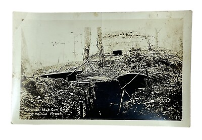 #ad WWI Photo. War Photo. St. Mihiel Front. German Machine Gun Nest 315th Division $24.95