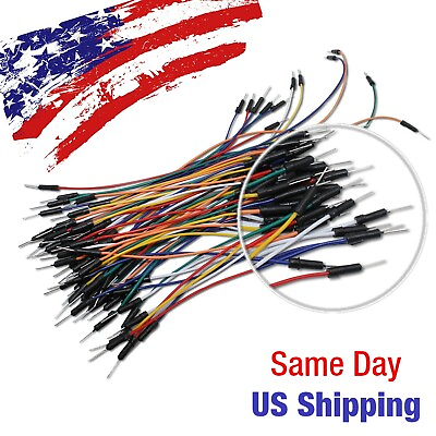 #ad Male to Male Jumper Wire Line Arduino Breadboard PIC AVR Testing 65pcs US SHIP $8.09