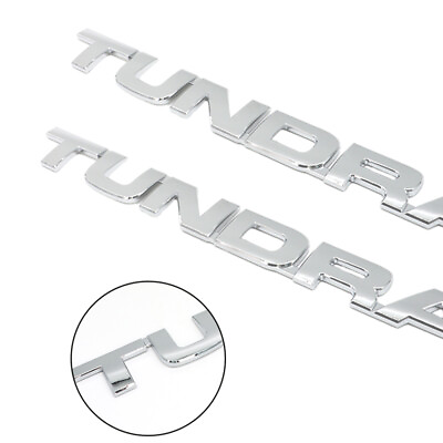 #ad 2PC Letter Tundra Side Door Tailgate Nameplate Emblem Badge for Tundra 2007 2013 $26.59