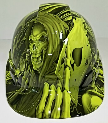 CAP STYLE Hard Hat custom hydro dipped NEW ACE OF SKULLS ACES HIGH NEW $44.99