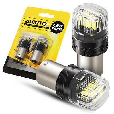 #ad 2x Auxito 4000LM Canbus Ba15s 1156 7506 LED Backup Reverse Bulb 6500K Pure White $12.99