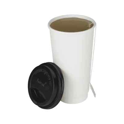 #ad Karat 20oz Insulated Paper Hot Cups White 90mm 300 ct C KIC520W $81.00