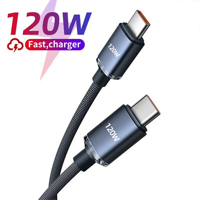 #ad USB C to USB C Cable Fast Charger Type C to Type C Charging Cord Rapid Charger $5.49
