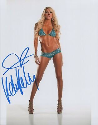 #ad Kelly Kelly WWE authentic signed autographed 8x10 photograph proof COA $20.00