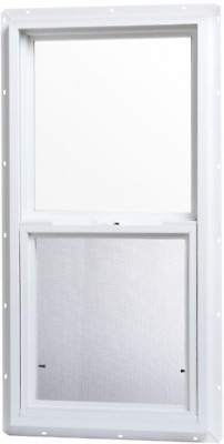 #ad Single Hung Vinyl Window 18 in. x 36 in. Garage Porch Durable Replacement White $159.53