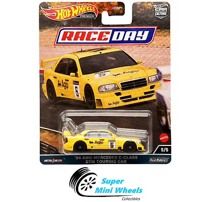 #ad Hot Wheels Car Culture #x27;94 AMG Mercedes Yellow RACE DAY $5.99