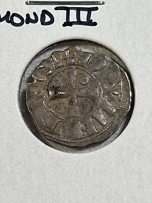 #ad 1149 1163 Antioch Bohemond III 1 Denier Crusader Coin $70.00